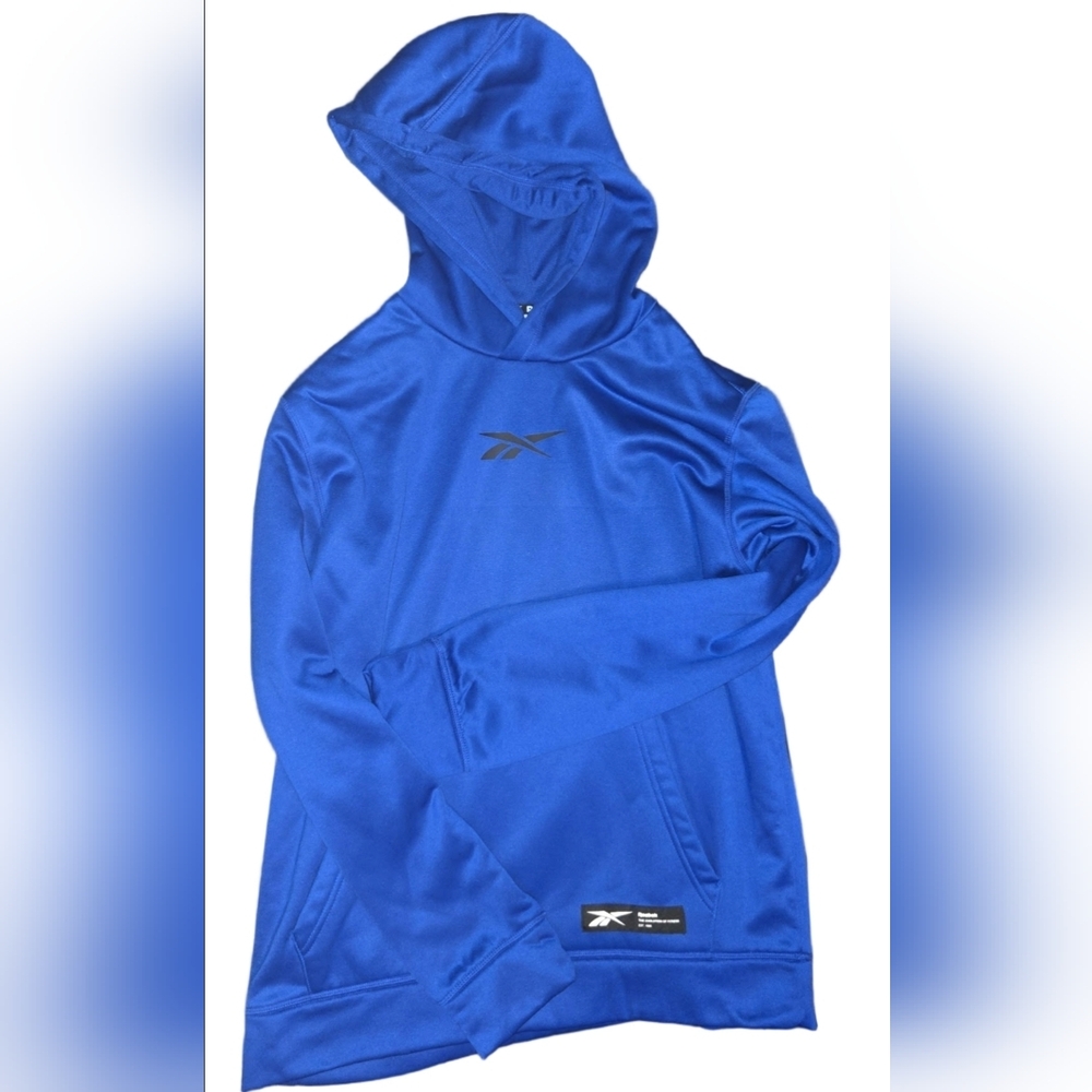 Reebok Royal Blue Pullover Hoodie Large
